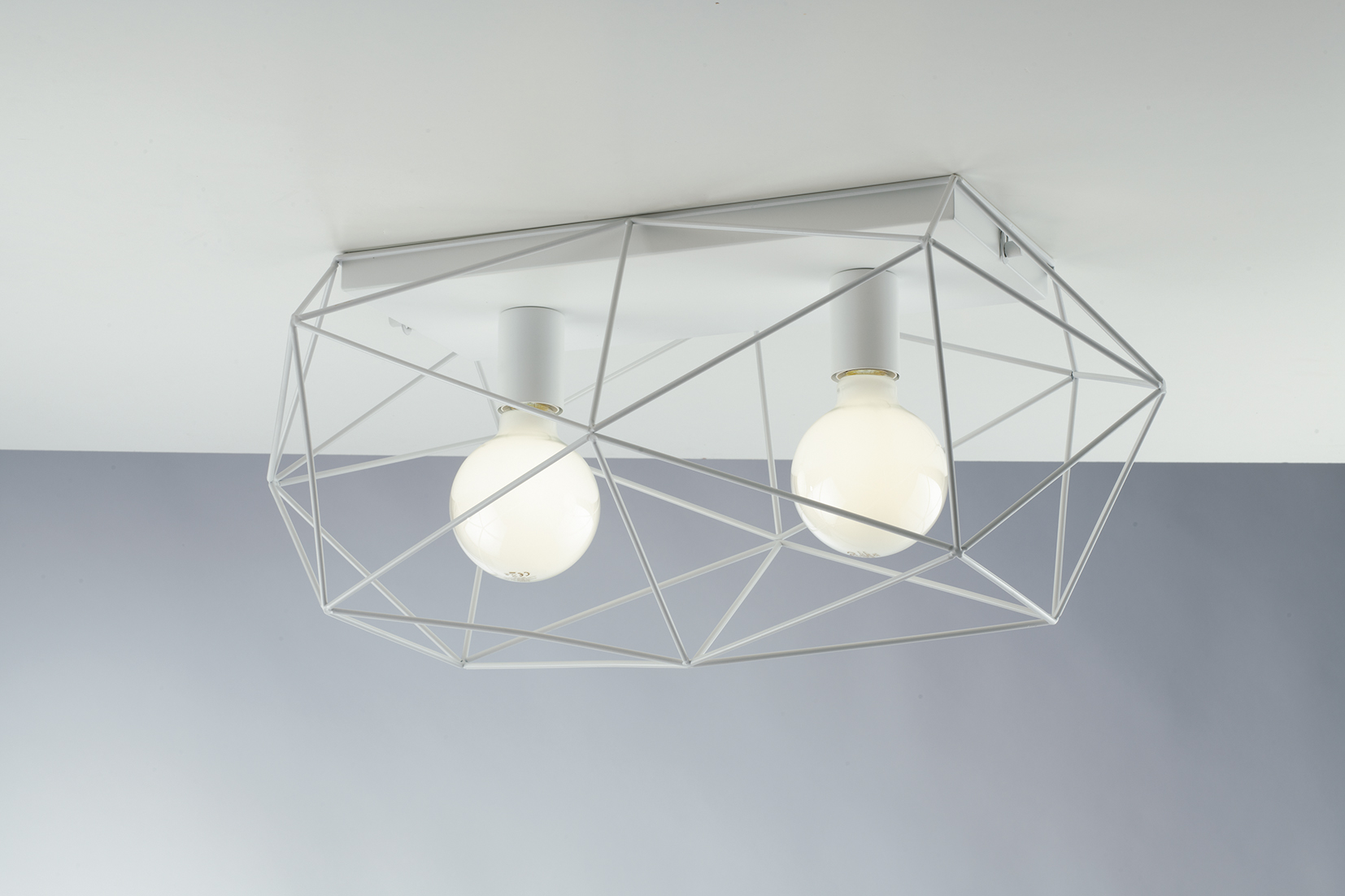 ΦΩΤΙΣΤΙΚΟ ΟΡΟΦΗΣ ABRAXAS 2xE27 60x26.5cm N. I-ABRAXAS-PL2 BCO
