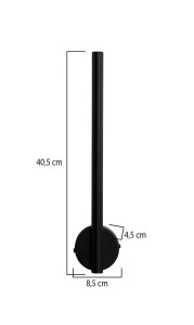 01-0427-LED-LINE-B-35cm-AP-BLACK-dimentions
